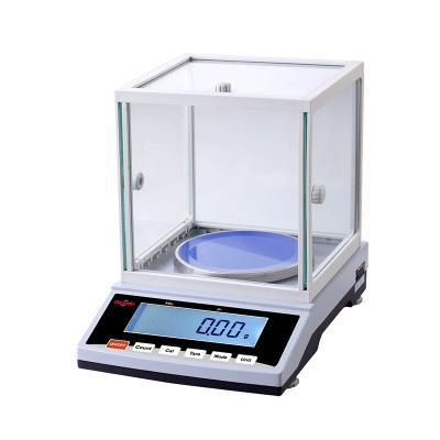 Precision balance capacity 600g / Readability 0,01g with stainless Ø120 plate